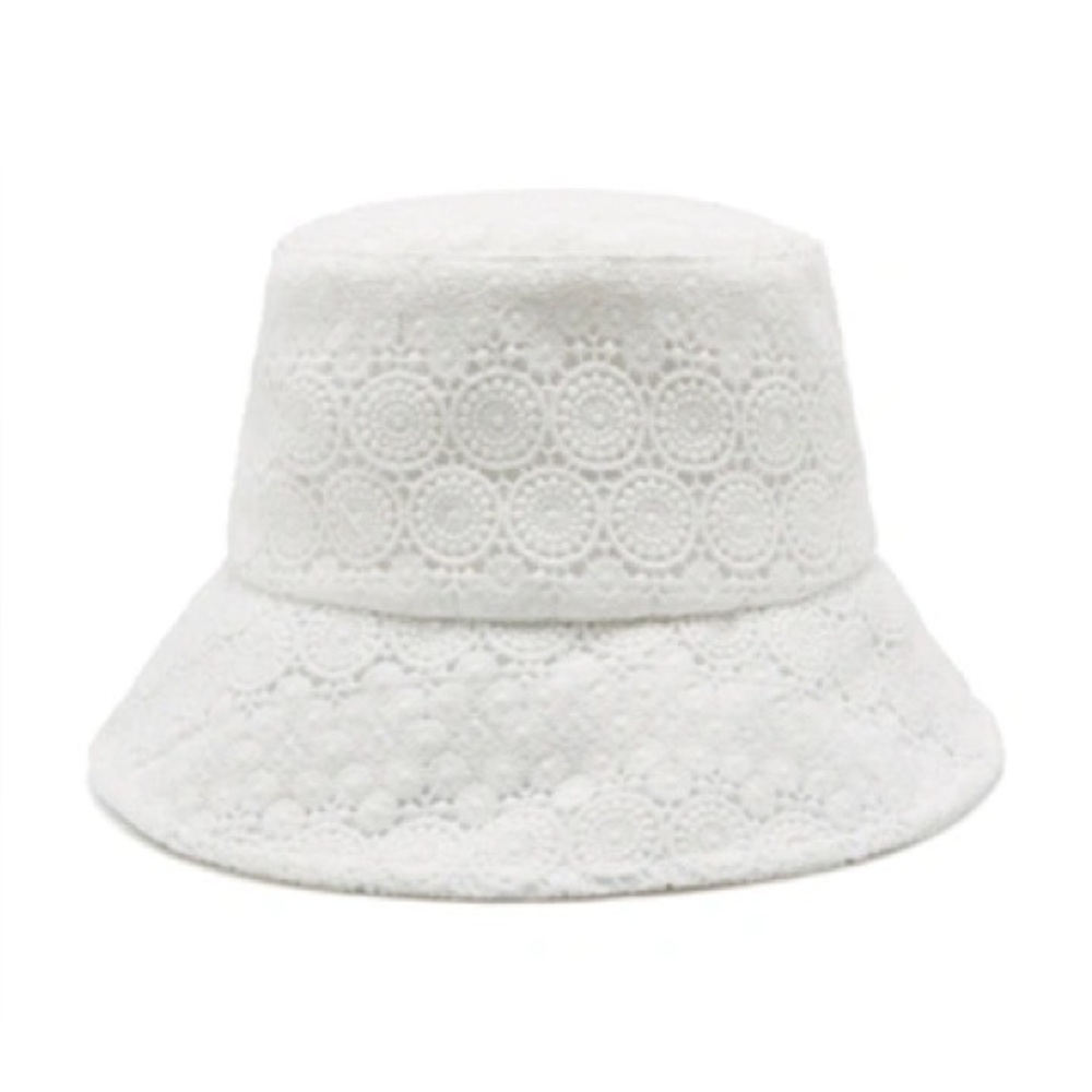 Lack Of Color White Lace Bucket Hat